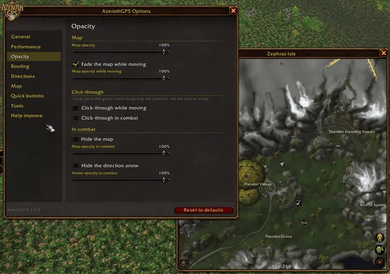 Click-through while moving and in combat