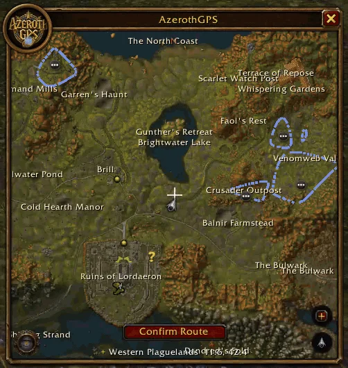 The round map button's menu: map styles and map layers