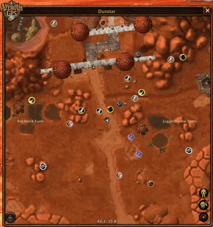 Your raid in open-world PvP: every member's class icon moving on the map