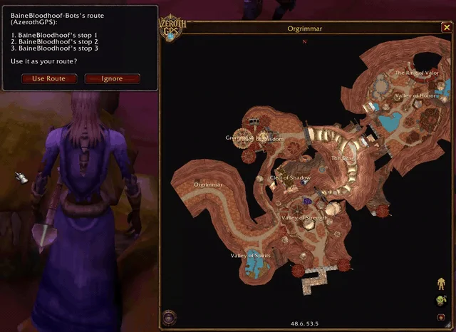 A route from another player: Use Route, and it's yours